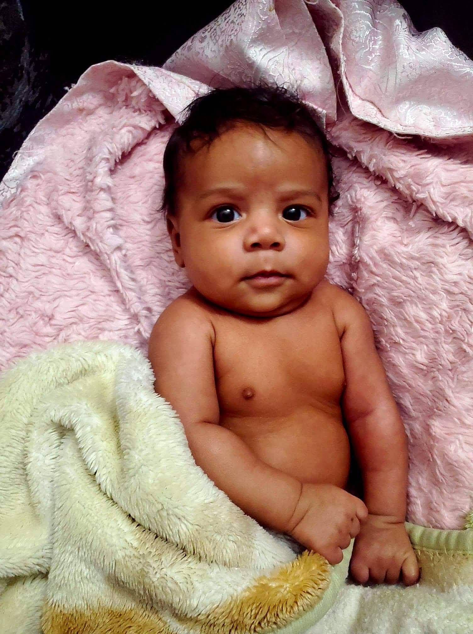 Ezekiel joined the competition — help win amazing prizes! baby, cheek, child, eye, face, head, iris, linens, lip, muscle, nose, person, pink, skin, smile, toddler