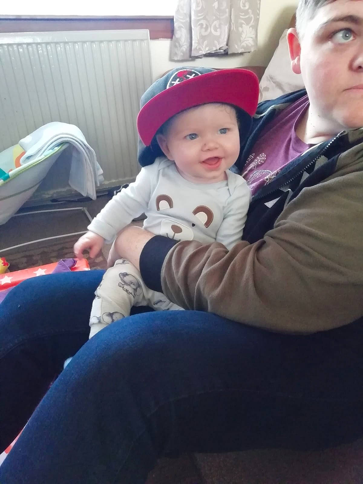 Fletcher joined the competition — help win amazing prizes! baby, car, cheek, child, cloud, cool, daughter, electronic_device, face, happy, head, headgear, people, person, product, skin, sky, smile, toddler, vacation