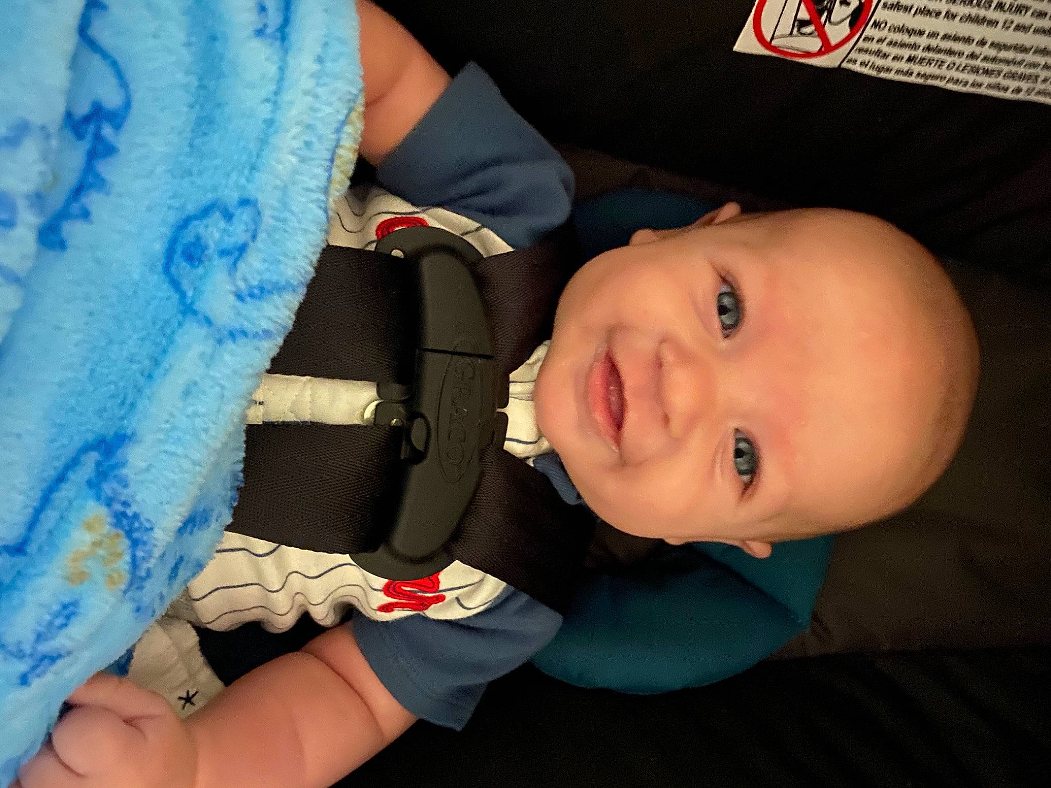 Dayton is registered to the contest to win money with this photo: arm, baby, cheek, child, chin, eye, finger, hand, mouth, nose, person, skin, toddler