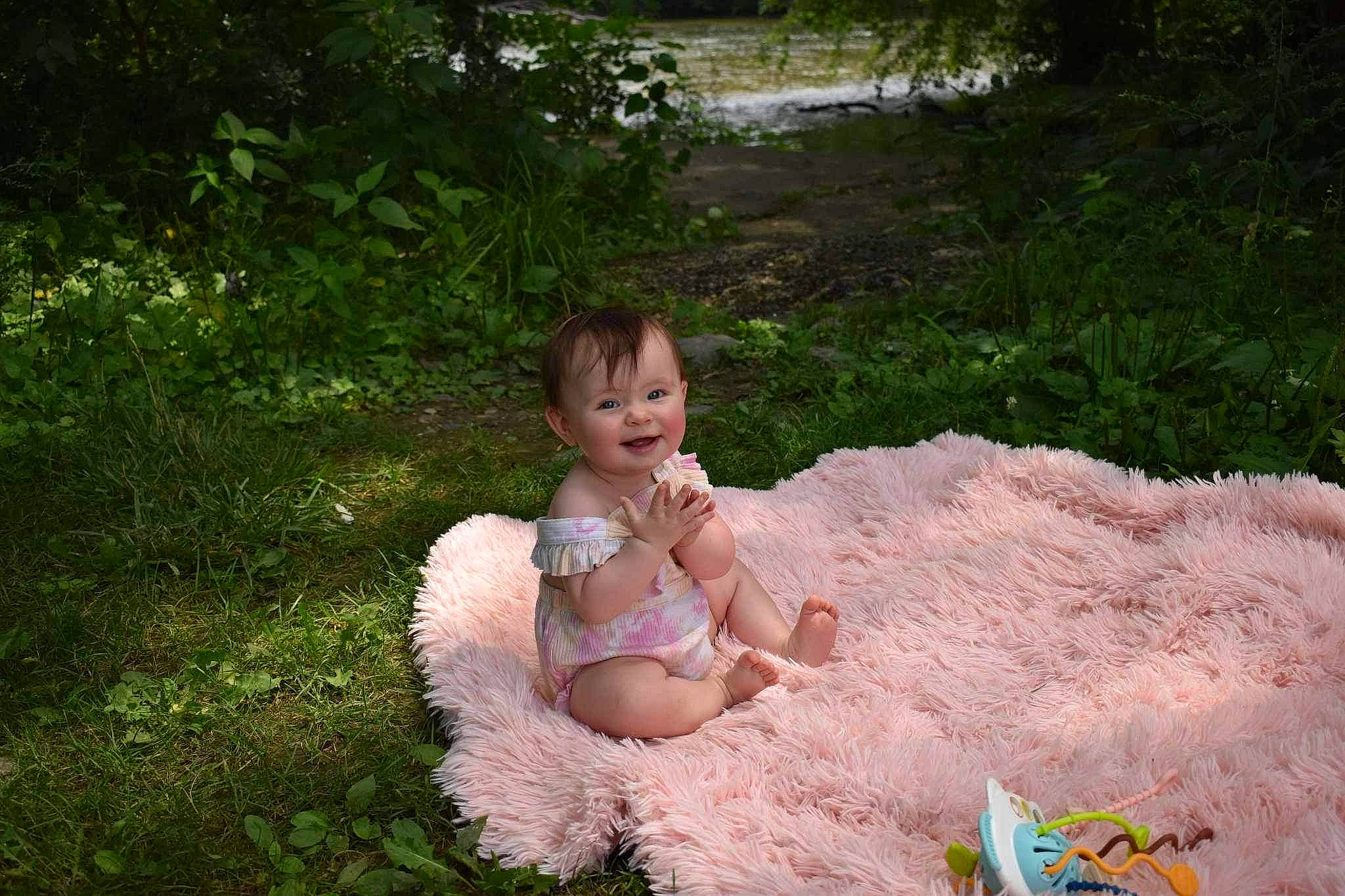 Drew joined the competition — help win amazing prizes! baby, child, dress, event, fawn, flash_photography, fun, garden, grass, grass_family, happy, joy, lawn, leisure, people_in_nature, person, plant, sitting, smile, toddler