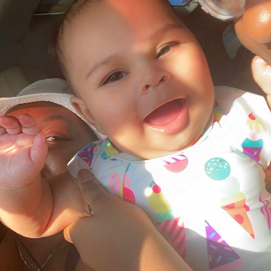 Syreniti is registered to the contest to win money with this photo: accessories, baby, bodypart, clothing, earring, face, finger, glasses, hand, happy, head, jewelry, mouth, necklace, person, photography, portrait, sunglasses, swimwear, teeth