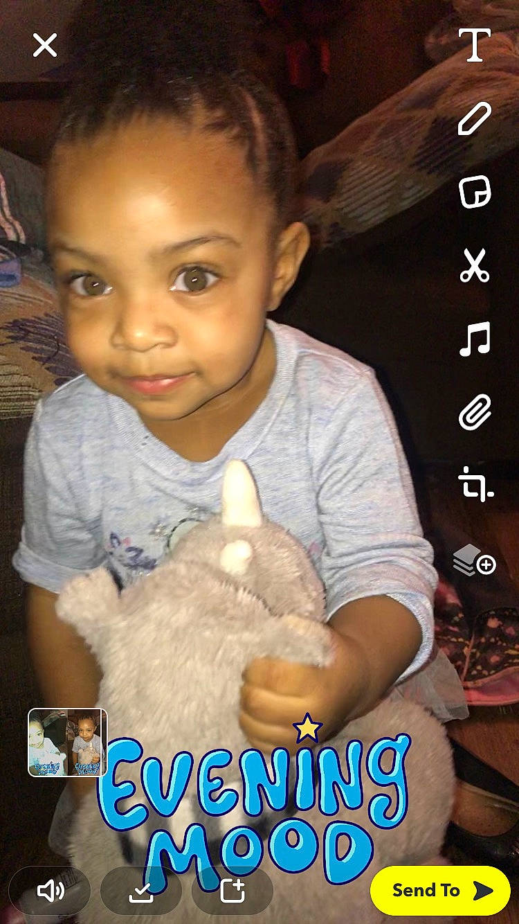 Jenevieve joined the competition — help win amazing prizes! baby, baby_toddler_clothing, baby_toys, cheek, child, display_device, ear, iris, organ, person, photo_caption, plush, stuffed_toy, toddler, toy