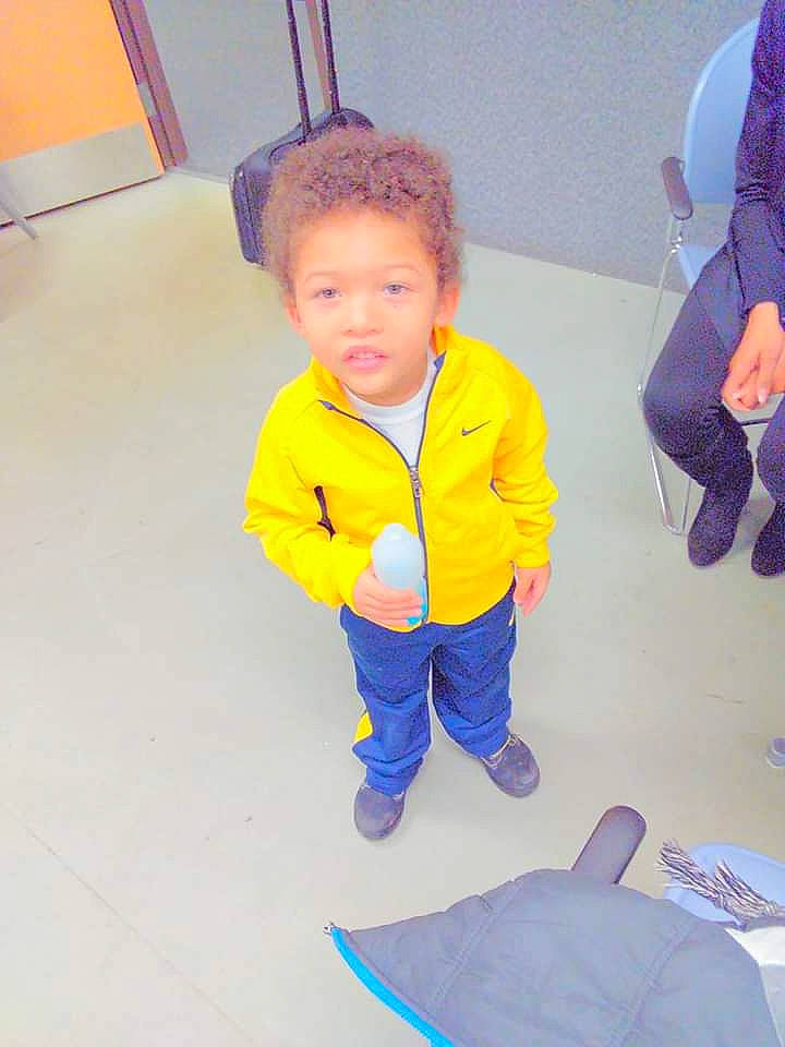 Eylen joined the competition — help win amazing prizes! baby, child, fun, person, play, smile, standing, toddler, vacation, yellow