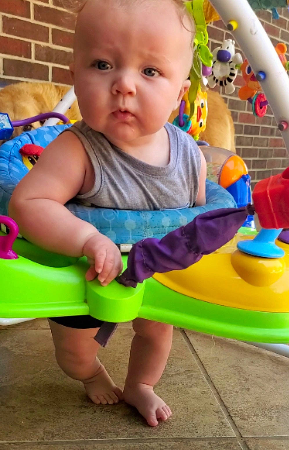 Turner is registered to the contest to win money with this photo: baby, baby_playing_with_toys, baby_products, baby_toys, child, person, play, product, toddler, toy