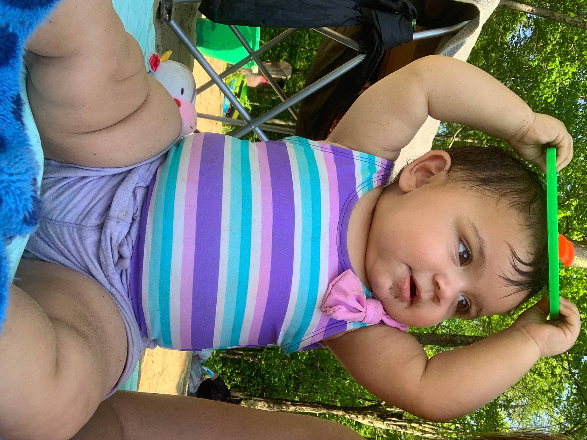 Jescira joined the competition — help win amazing prizes! baby_toddler_clothing, chest, cool, finger, grass, green, hairstyle, happy, human_body, joint, leisure, neck, people_in_nature, person, shoulder, skin, thigh, toddler, tree, vertebrate
