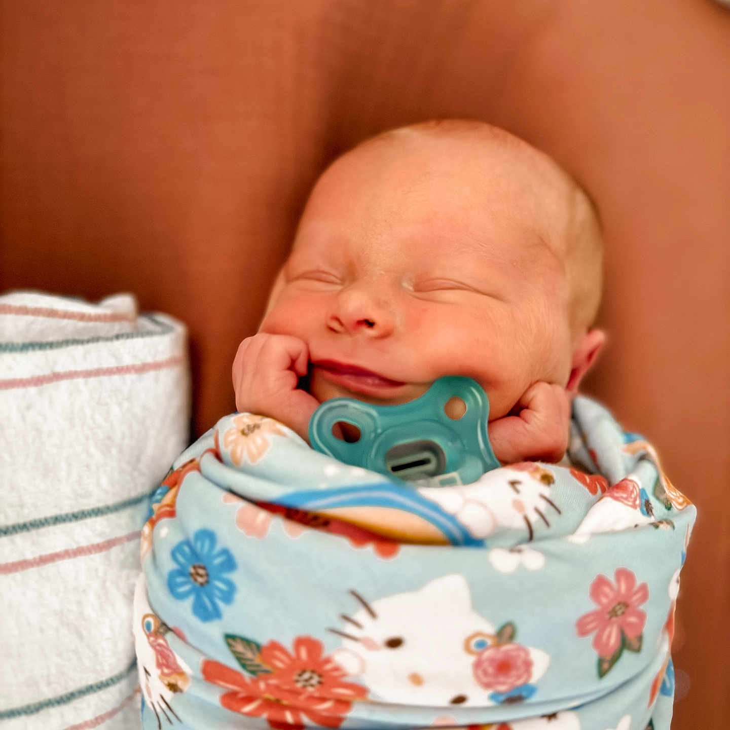 Emerson joined the competition — help win amazing prizes! baby, bed, blanket, bodypart, couch, crib, cushion, face, finger, furniture, hand, head, homedecor, newborn, person, photography, portrait, quilt, sleeping, towel
