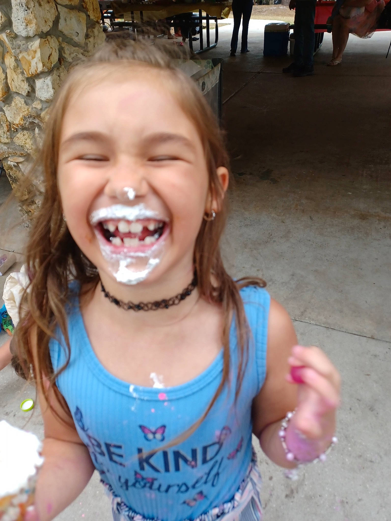 Bristol Lynn is registered to the contest to win money with this photo: cheek, child, chin, eyelash, finger, fun, gesture, happy, iris, jaw, joy, leisure, lip, mouth, nose, person, skin, sleeveless_shirt, smile, toddler