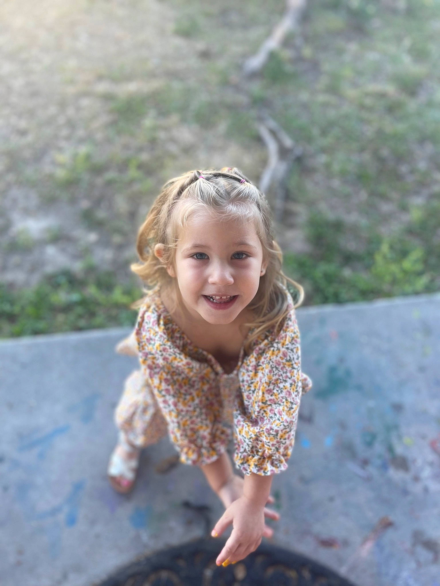 Georgia joined the competition — help win amazing prizes! dress, eye, face, facial_expression, fawn, flash_photography, glasses, grass, hairstyle, happy, head, joy, leaf, people_in_nature, person, plant, skin, smile, sunglasses, sunlight