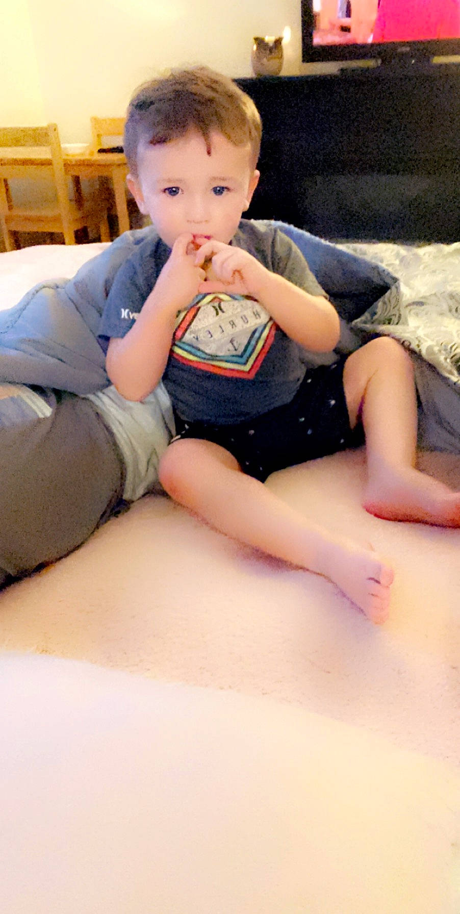 Bentley joined the competition — help win amazing prizes! arm, baby, cheek, child, finger, human_leg, joint, leg, person, sitting, skin, sole, thigh, toddler