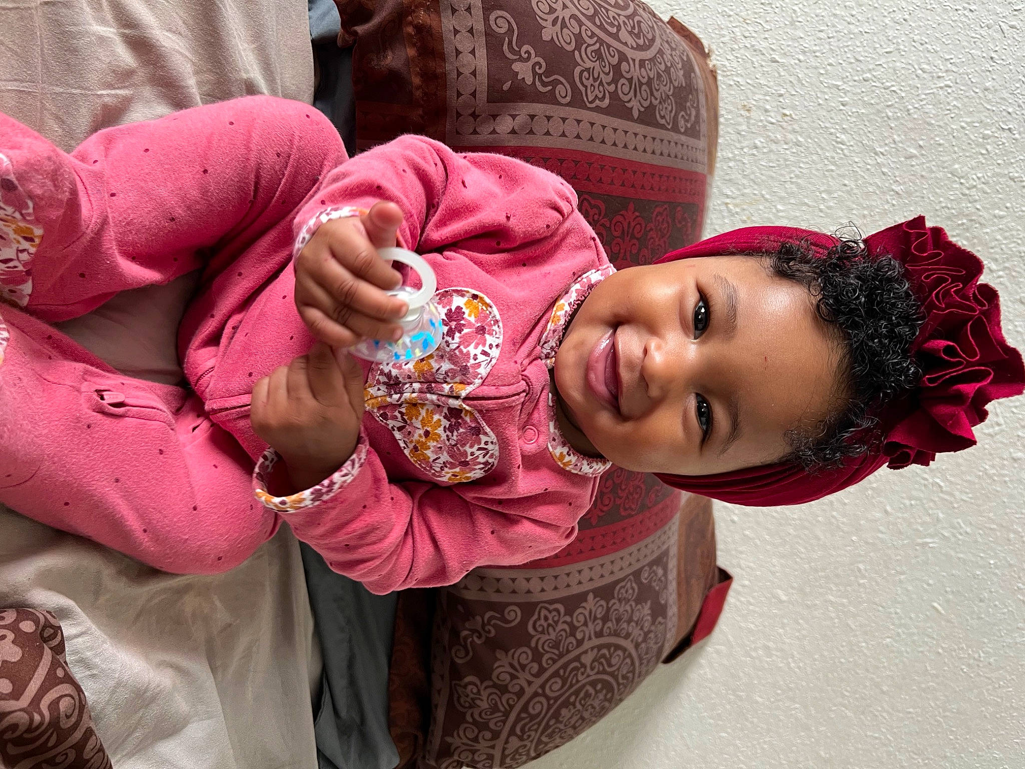 Amora joined the competition — help win amazing prizes! baby, cheek, child, fashion_accessory, fun, gesture, happy, joy, lip, magenta, mouth, nail, pattern, person, pink, red, skin, sleeve, smile, toddler