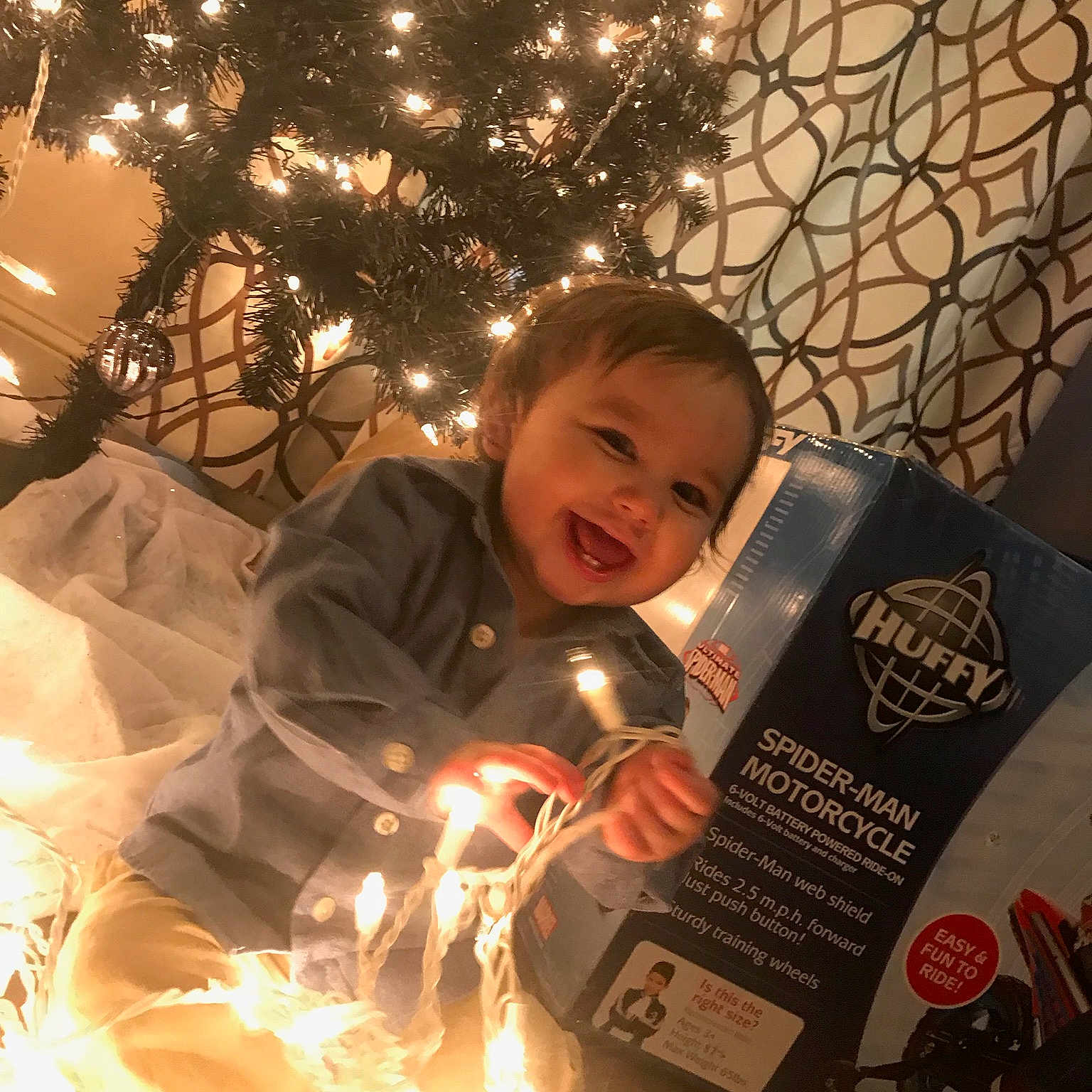 Treyson joined the competition — help win amazing prizes! christmas, christmas_decoration, christmas_lights, event, fun, holiday, lighting, person