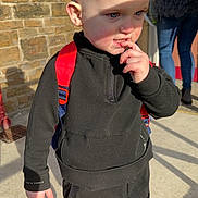 Rio joined the competition — help win amazing prizes! accessories, bodypart, boy, child, clothing, coat, face, finger, footwear, hand, head, jacket, jeans, male, pants, person, photography, portrait, shoe, strap