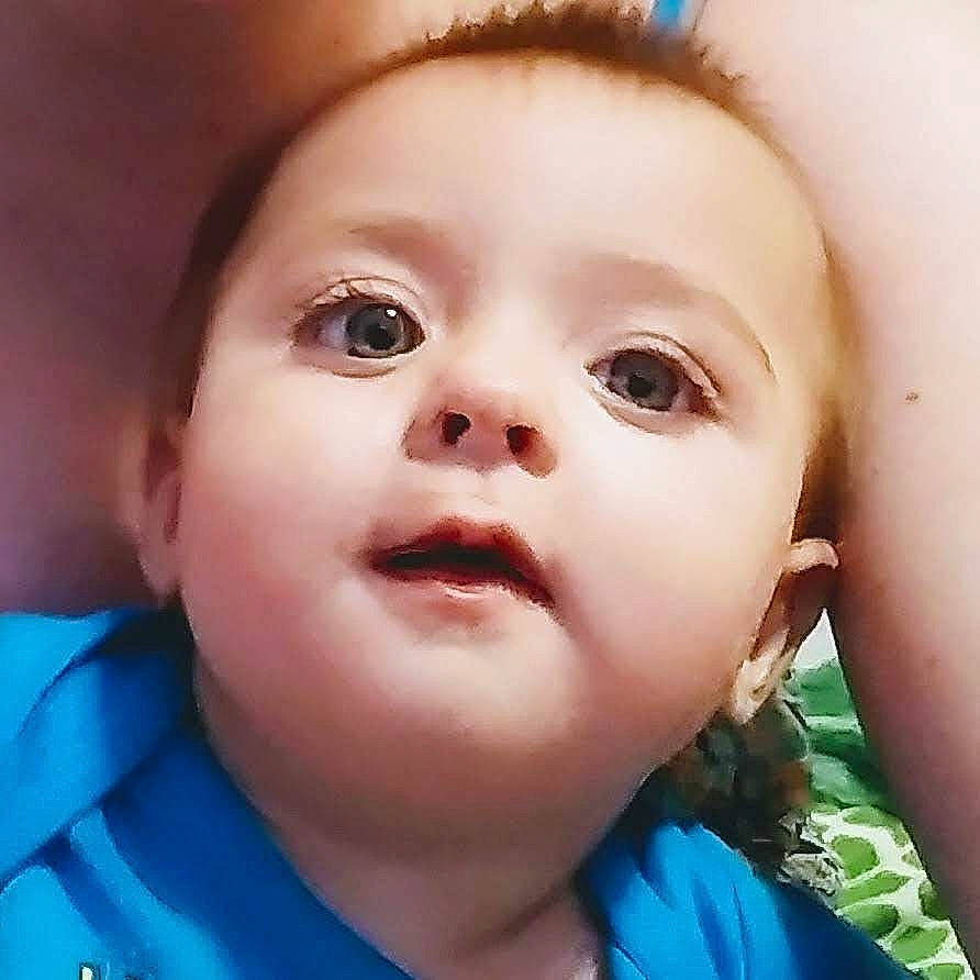 Jaxyn joined the competition — help win amazing prizes! baby, baby_toddler_clothing, cheek, child, close_up, ear, electric_blue, eyelash, flash_photography, forehead, gesture, happy, iris, jaw, lip, mouth, no_expression, nose, person, skin