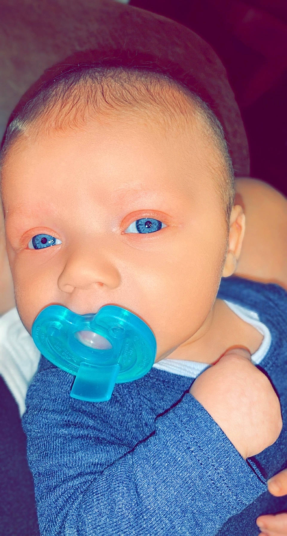 Judson joined the competition — help win amazing prizes! azure, baby, baby_grabbing_for_something, baby_toddler_clothing, cheek, drinkware, eyelash, facial_expression, finger, hairstyle, happy, head, iris, lip, mouth, nail, nose, organ, person, skin