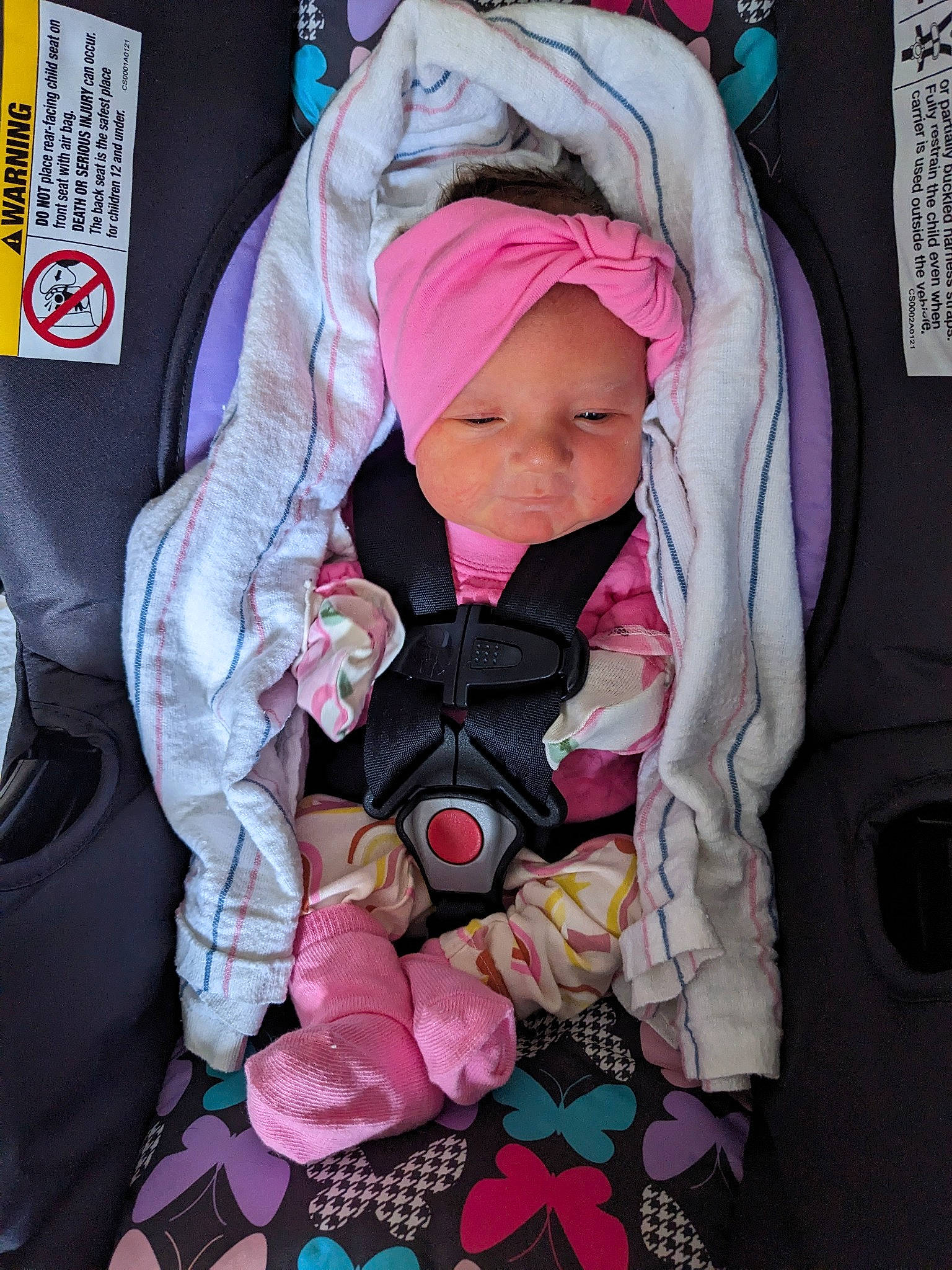 Kadince joined the competition — help win amazing prizes! baby, baby_carriage, baby_products, baby_safety, baby_toddler_clothing, bag, car_seat, carmine, child, comfort, companion_dog, headwear, lap, linens, magenta, person, pink, product, purple, sitting