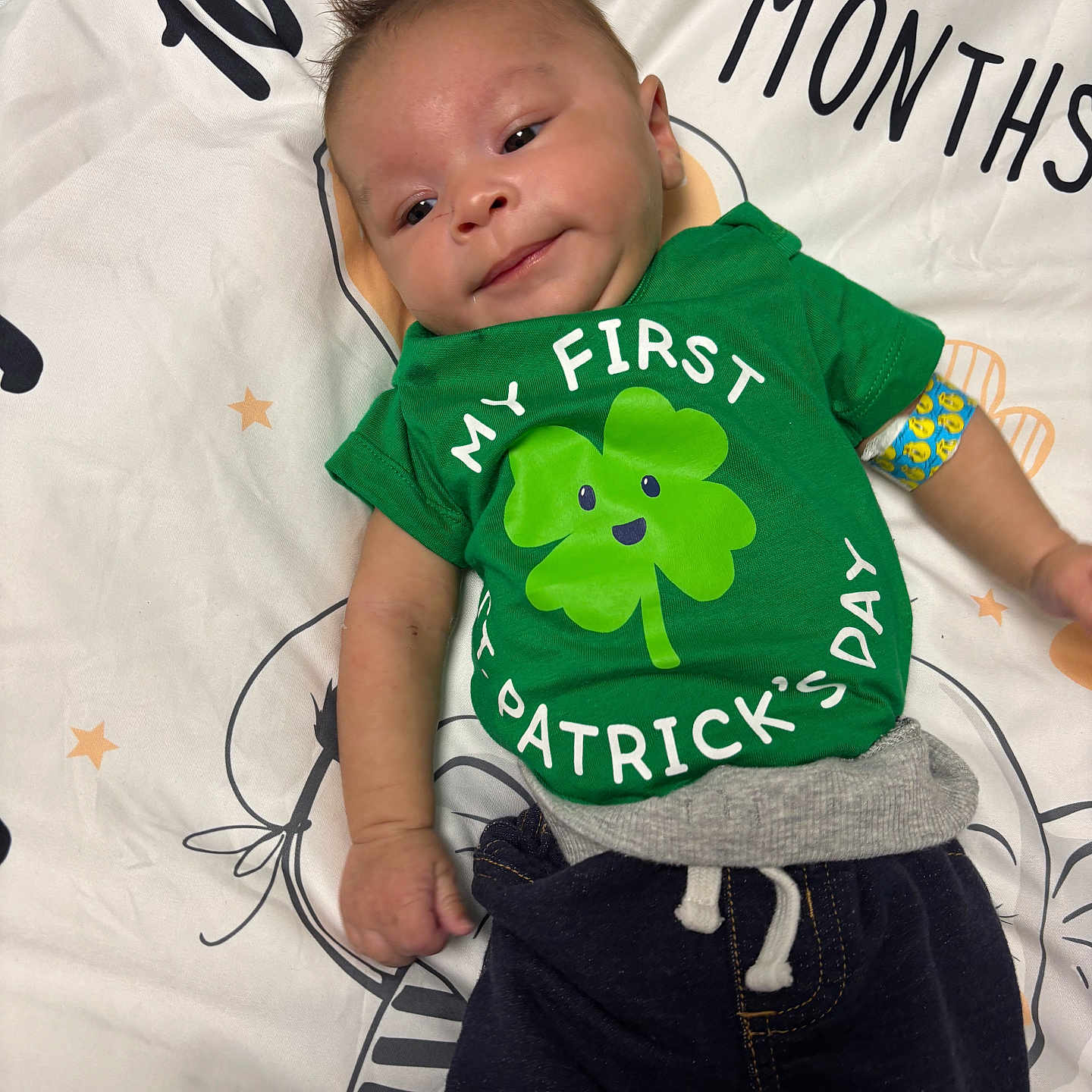 Marcus Nay joined the competition — help win amazing prizes! applique, baby, bodypart, clothing, couch, electronics, face, finger, furniture, hand, head, homedecor, newborn, pants, pattern, person, photography, portrait, shirt, t_shirt