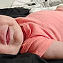 Journey joined the competition — help win amazing prizes! baby, infant, smiling, sleeping, onesie, coral_pink, skin, arm, face, closed_eyes, cute, child, newborn, resting, lying_down, soft, peaceful, indoors, blanket, cozy