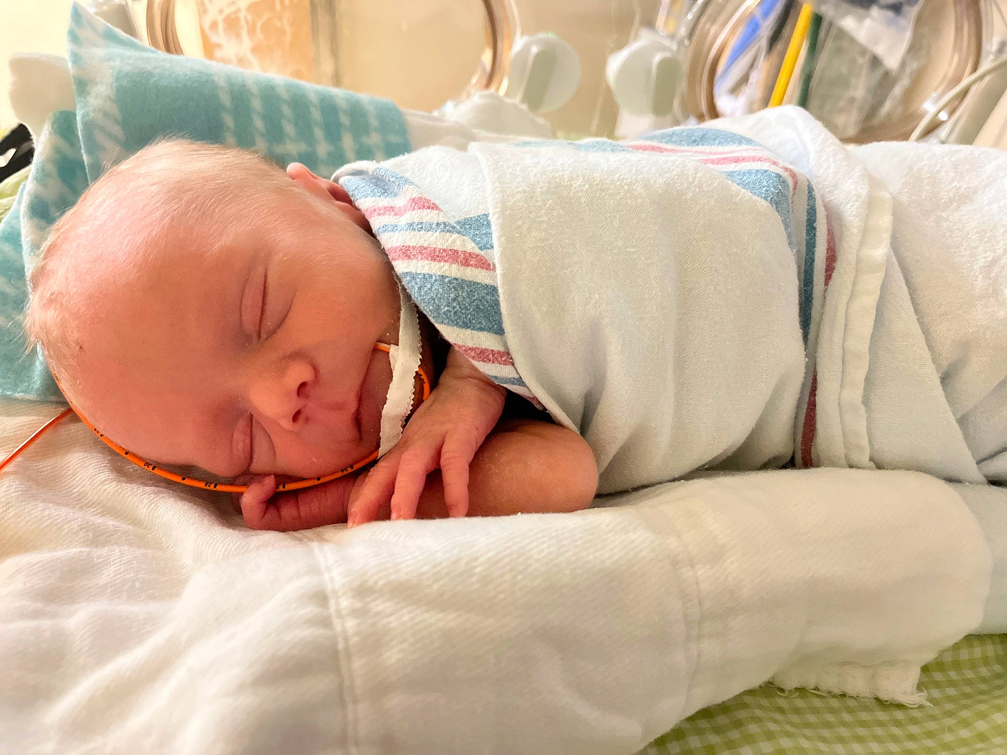 Garrett joined the competition — help win amazing prizes! baby, baby_products, baby_sleeping, bedding, bedtime, child, comfort, ear, event, head, health_care, hospital, human_body, linens, nap, patient, person, room, service, skin