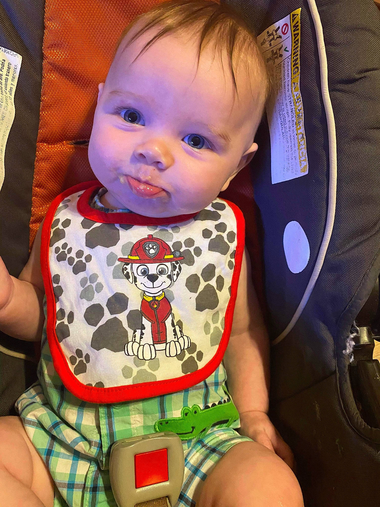 Alister is registered to the contest to win money with this photo: baby, baby_products, car_seat, cheek, child, person, product, skin, toddler