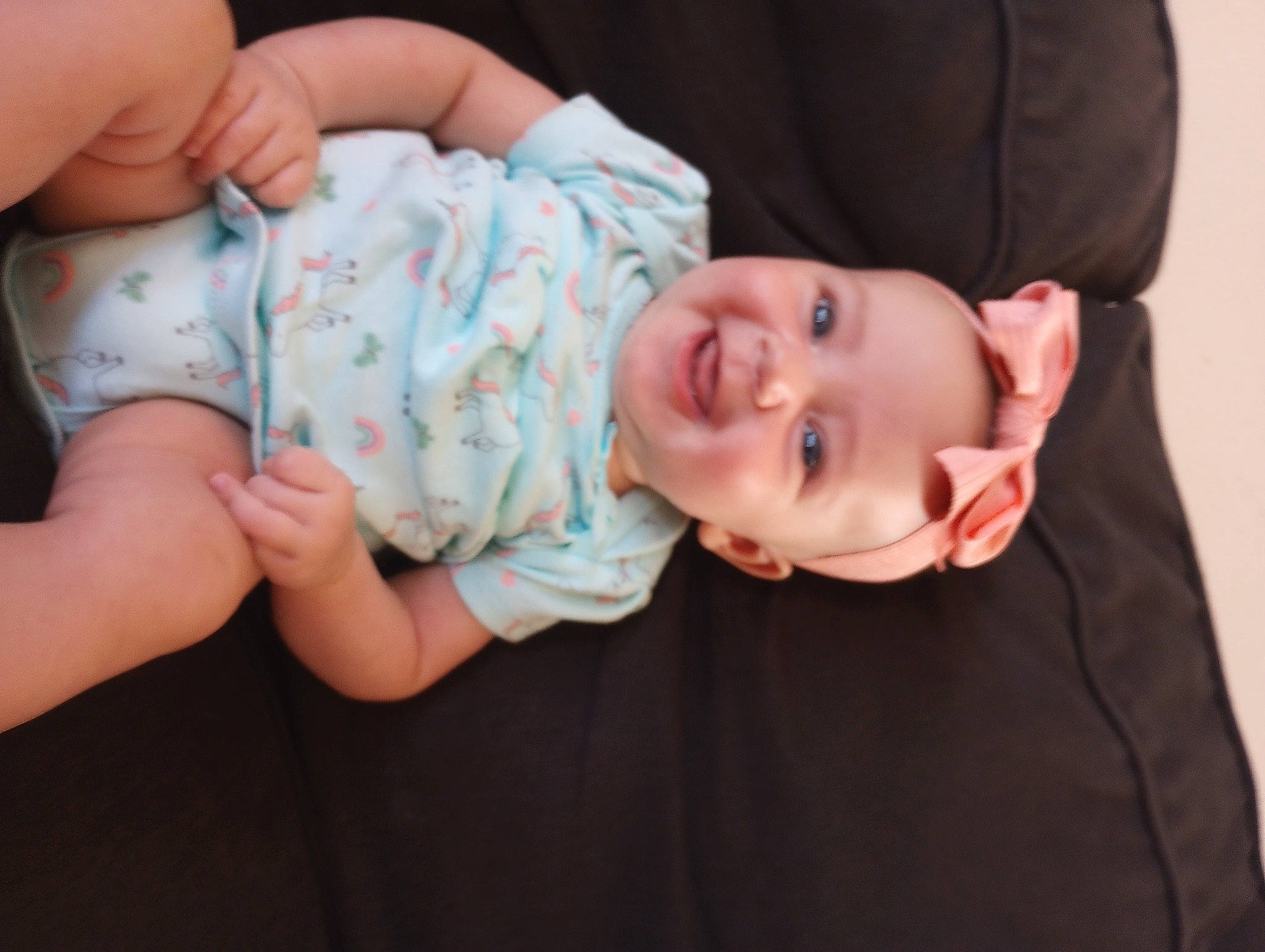 Angelica is registered to the contest to win money with this photo: baby, baby_toddler_clothing, cheek, child, eye, finger, happy, hat, human_body, iris, joy, lip, mouth, nail, nose, person, skin, sleeve, smile, thumb