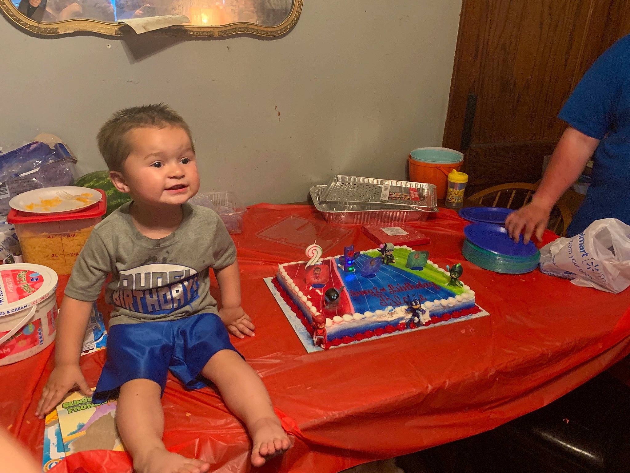 Blake is registered to the contest to win money with this photo: child, fun, person, play, playset, sharing, toddler