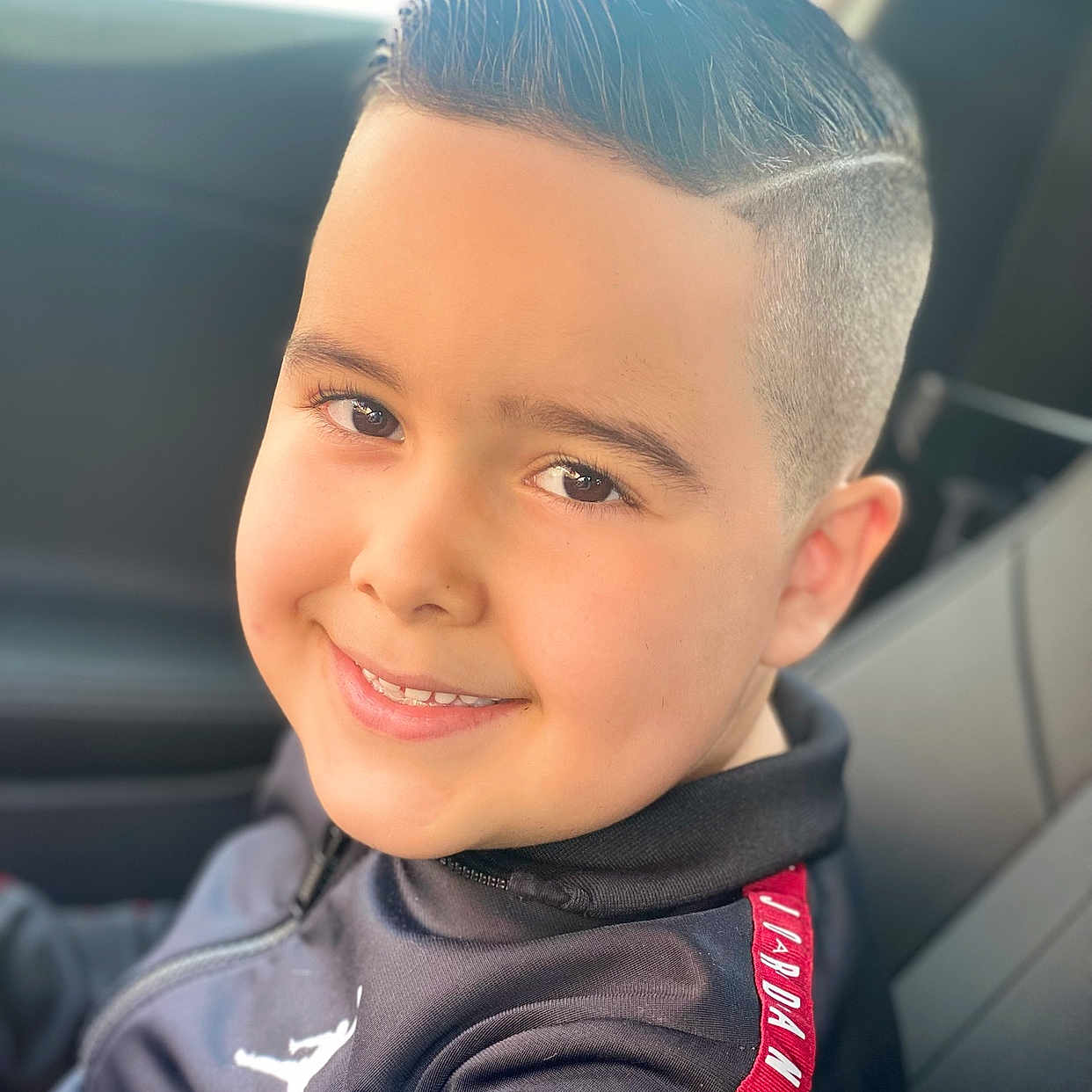 Jayden Gonzalez joined the competition — help win amazing prizes! blackhair, blonde, boy, child, clothing, coat, crewcut, dimples, face, hair, happy, head, jacket, male, mohawkhairstyle, person, photography, portrait, smile