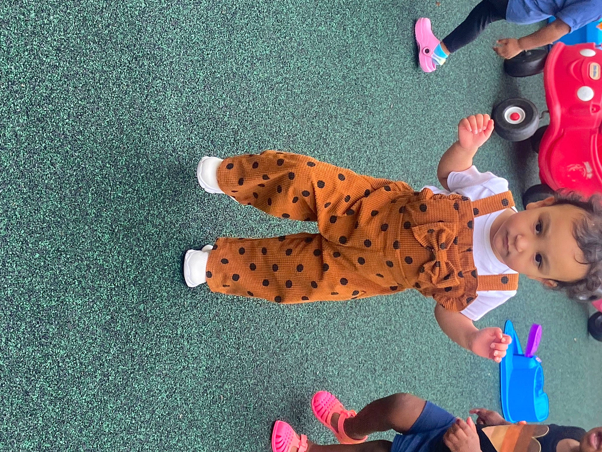 Nova joined the competition — help win amazing prizes! child, electric_blue, entertainment, flooring, foot, fun, happy, human_leg, joint, knee, leisure, orange, pattern, person, play, sandal, sitting, stuffed_toy, textile, thigh