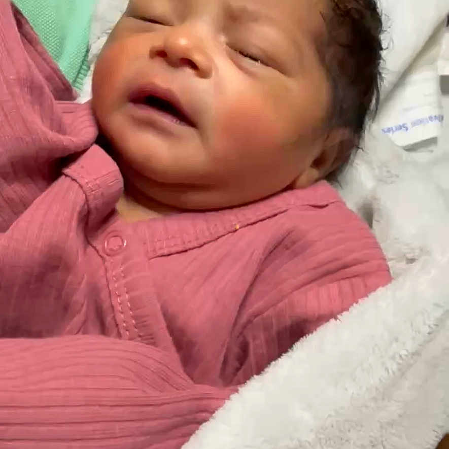 Ahnaf joined the competition — help win amazing prizes! baby, blanket, child, closeup, cozy, cute, face, human, indoors, infant, newborn, peaceful, pink_clothing, portrait, resting, skin, sleeping, soft_texture, wrapped, young