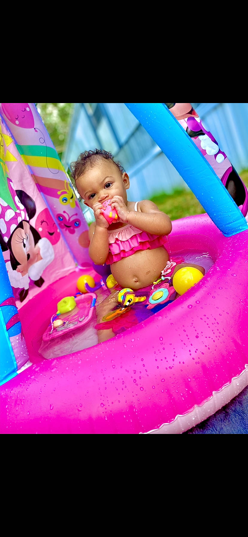 Journee joined the competition — help win amazing prizes! aqua, baby, baby_float, baby_playing_with_toys, baby_products, baby_toddler_clothing, bathing, design, fun, games, happy, inflatable, leisure, magenta, person, pink, play, recreation, sitting, toddler