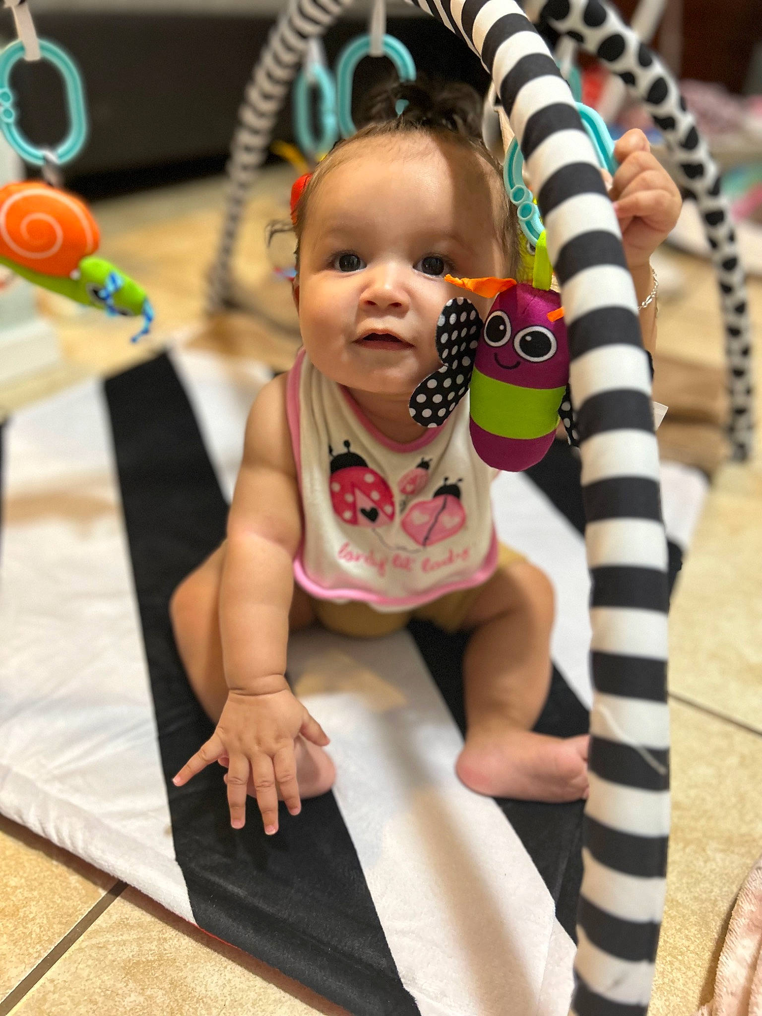 Nova joined the competition — help win amazing prizes! baby, baby_products, baby_toddler_clothing, chair, child, couch, fashion_accessory, fun, happy, jewellery, pattern, person, play, room, sitting, sleeve, smile, sock, t_shirt, toddler