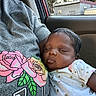 Ari joined the competition — help win amazing prizes! baby, sleeping, infant, person, clothing, shirt, rose, flower, car, vehicle, window, trees, building, daylight, indoor, comfort, rest, cute, peaceful, skin