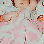 Octavia joined the competition — help win amazing prizes! baby, sleeping, blanket, pillow, diaper_pack, infant, peaceful, cute, resting, child, soft, pink, white, floral, indoor, cozy, person, young, toddler, comfort