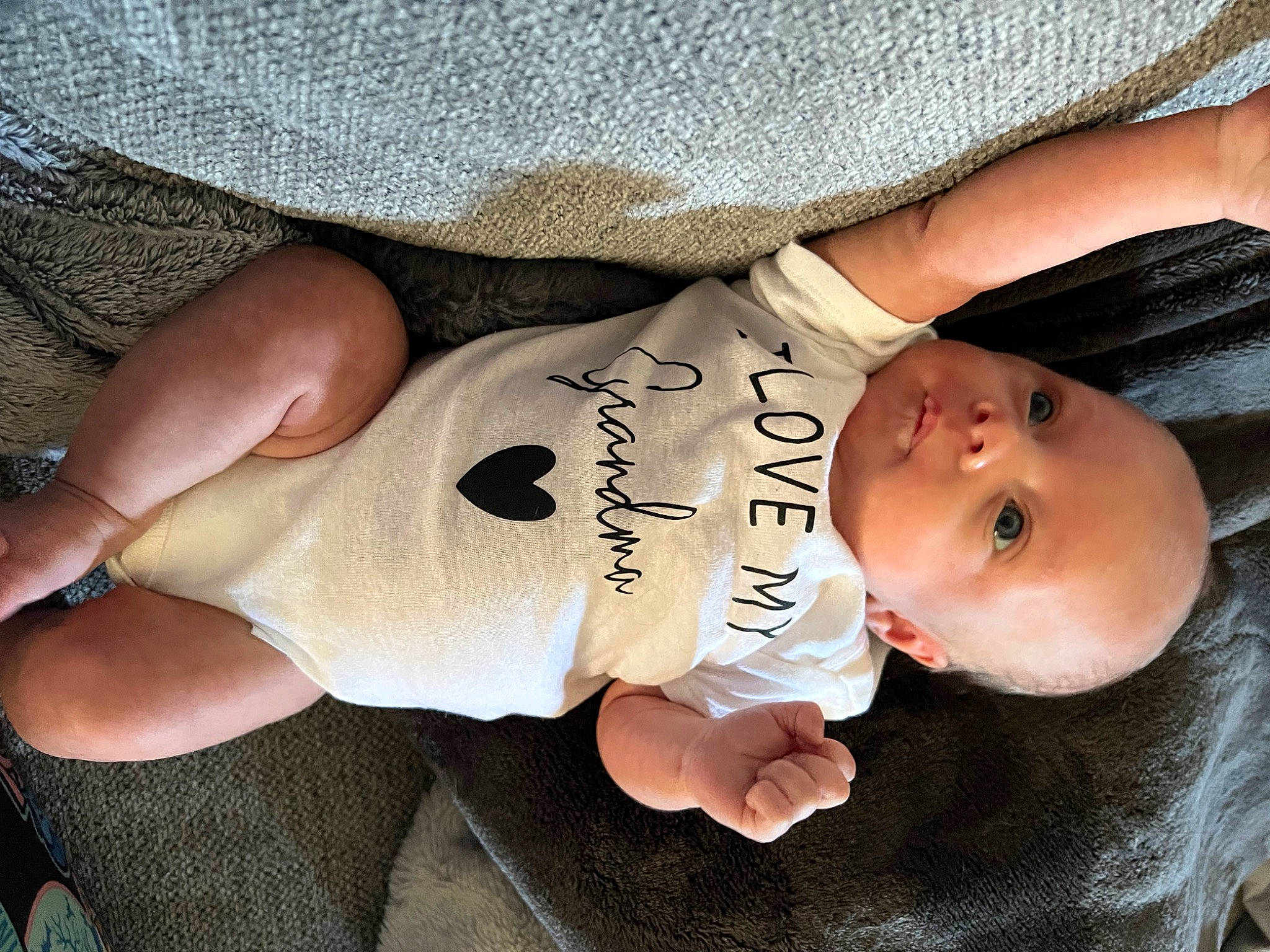 Brantley is registered to the contest to win money with this photo: abdomen, baby, baby_products, baby_toddler_clothing, chest, child, comfort, elbow, finger, human_leg, knee, nail, person, skin, sleeve, stomach, thigh, toddler, trunk, waist