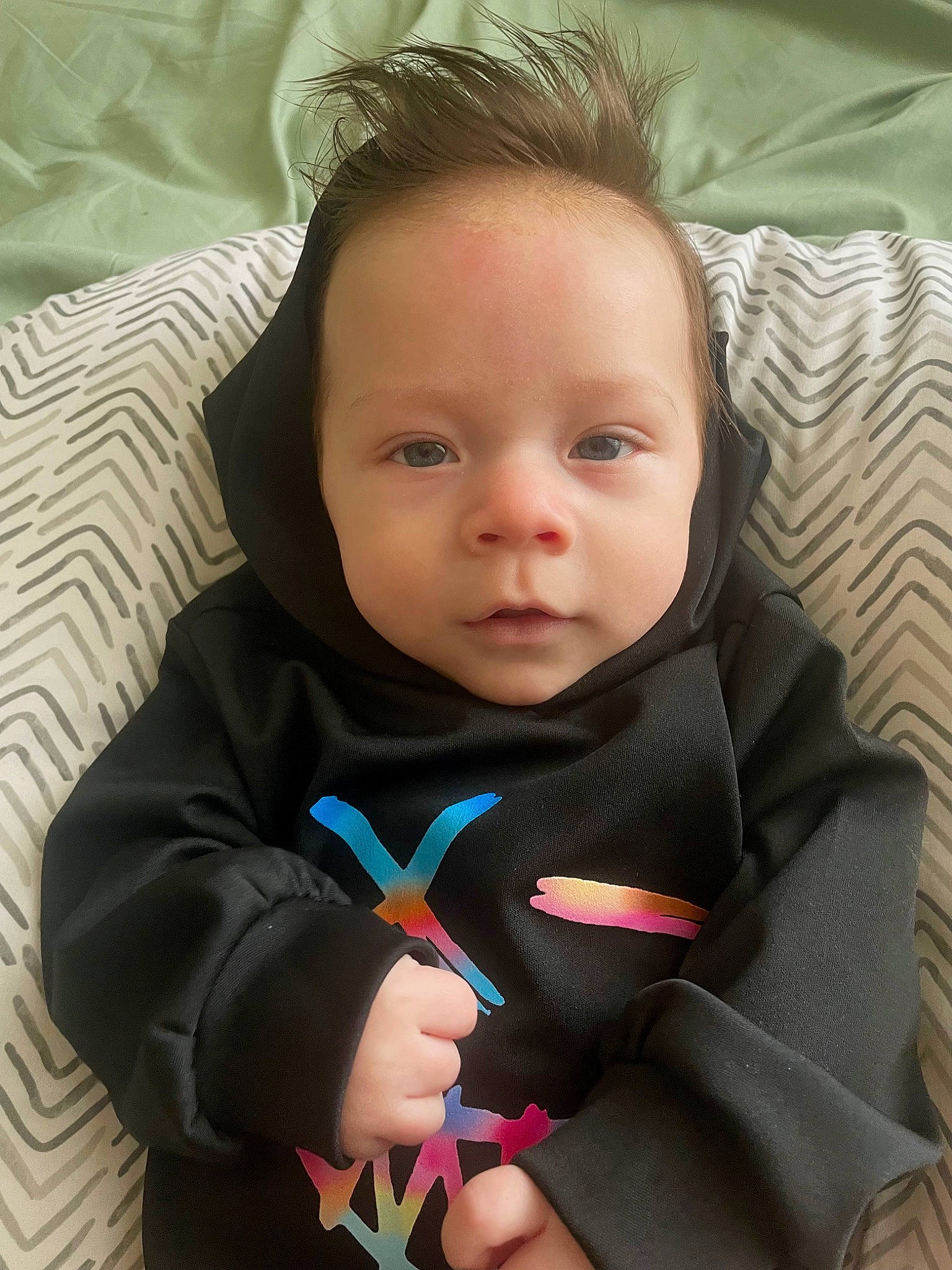 Emmett joined the competition — help win amazing prizes! baby, baby_in_car_seat, baby_toddler_clothing, cheek, child, comfort, eye, eyebrow, eyelash, hair, happy, iris, lip, nose, person, seat_belt, skin, sleeve, smile, textile