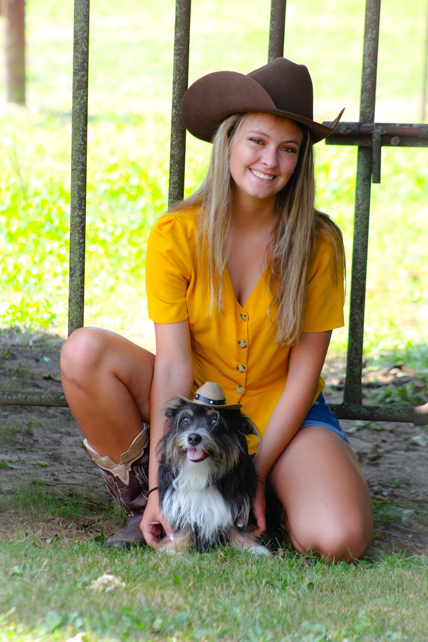 Mr. Beans joined the competition — help win amazing prizes! blond, carnivore, companion_dog, dog, dog_breed, fawn, grass, hairstyle, happy, hat, people, plant, shorts, sitting, smile, sporting_group, summer, sun_hat, thigh, toy_dog