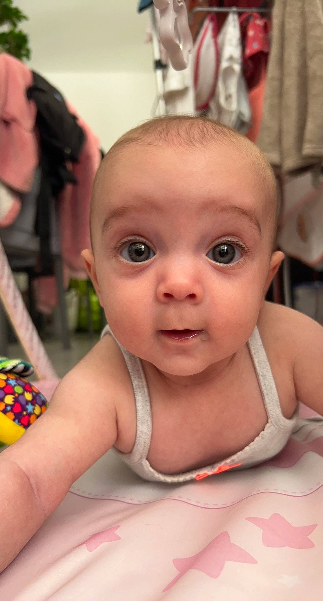 Alysson participe au concours pour gagner de l'argent avec cette photo : baby, cheek, chin, ear, eye, eyebrow, eyelash, face, facial_expression, forehead, hair, hairstyle, head, human_body, iris, lip, mouth, neck, nose, person