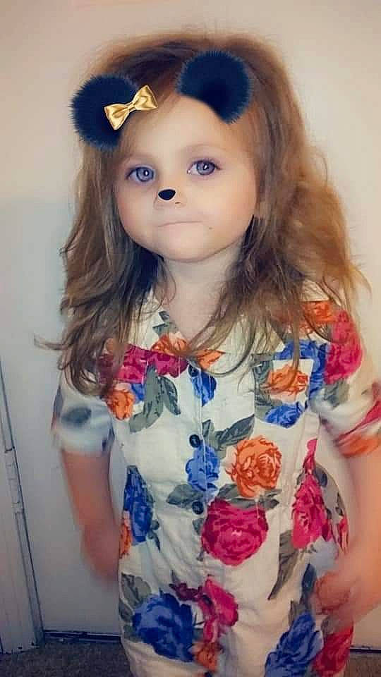 Kenleigh joined the competition — help win amazing prizes! brown_hair, cheek, child, child_model, doll, hair, hairstyle, long_hair, person, plant, smile, toddler, toy