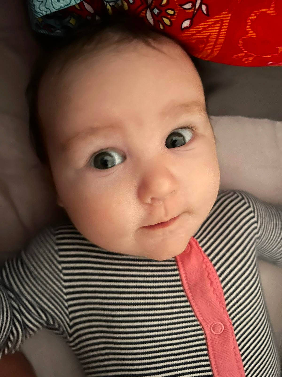 Elena is registered to the contest to win money with this photo: baby, baby_toddler_clothing, cheek, child, chin, collar, eyebrow, eyelash, happy, headgear, human_body, iris, lip, mouth, nose, person, skin, sleeve, smile, textile