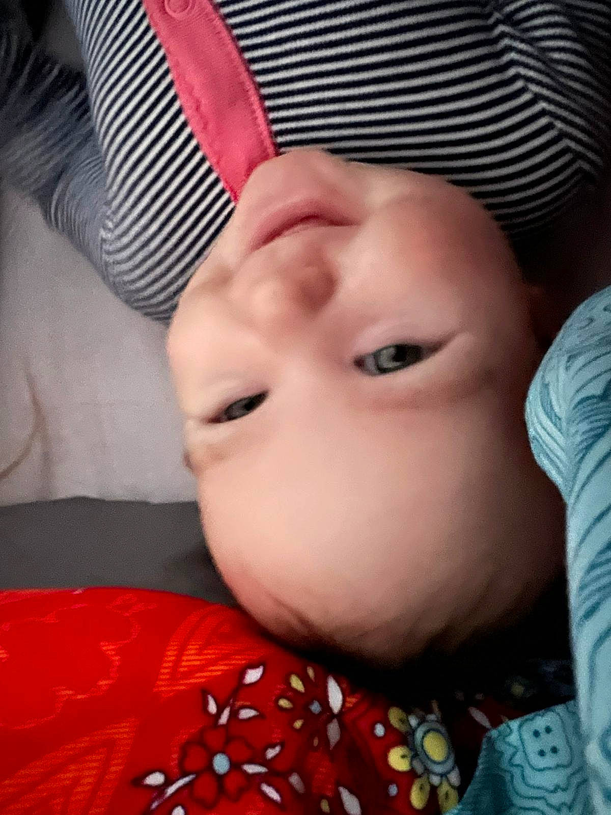 Elena is registered to the contest to win money with this photo: baby, baby_toddler_clothing, cheek, chin, eye, eyebrow, eyelash, finger, forehead, gesture, happy, headgear, iris, lip, mouth, nose, person, pink, red, skin