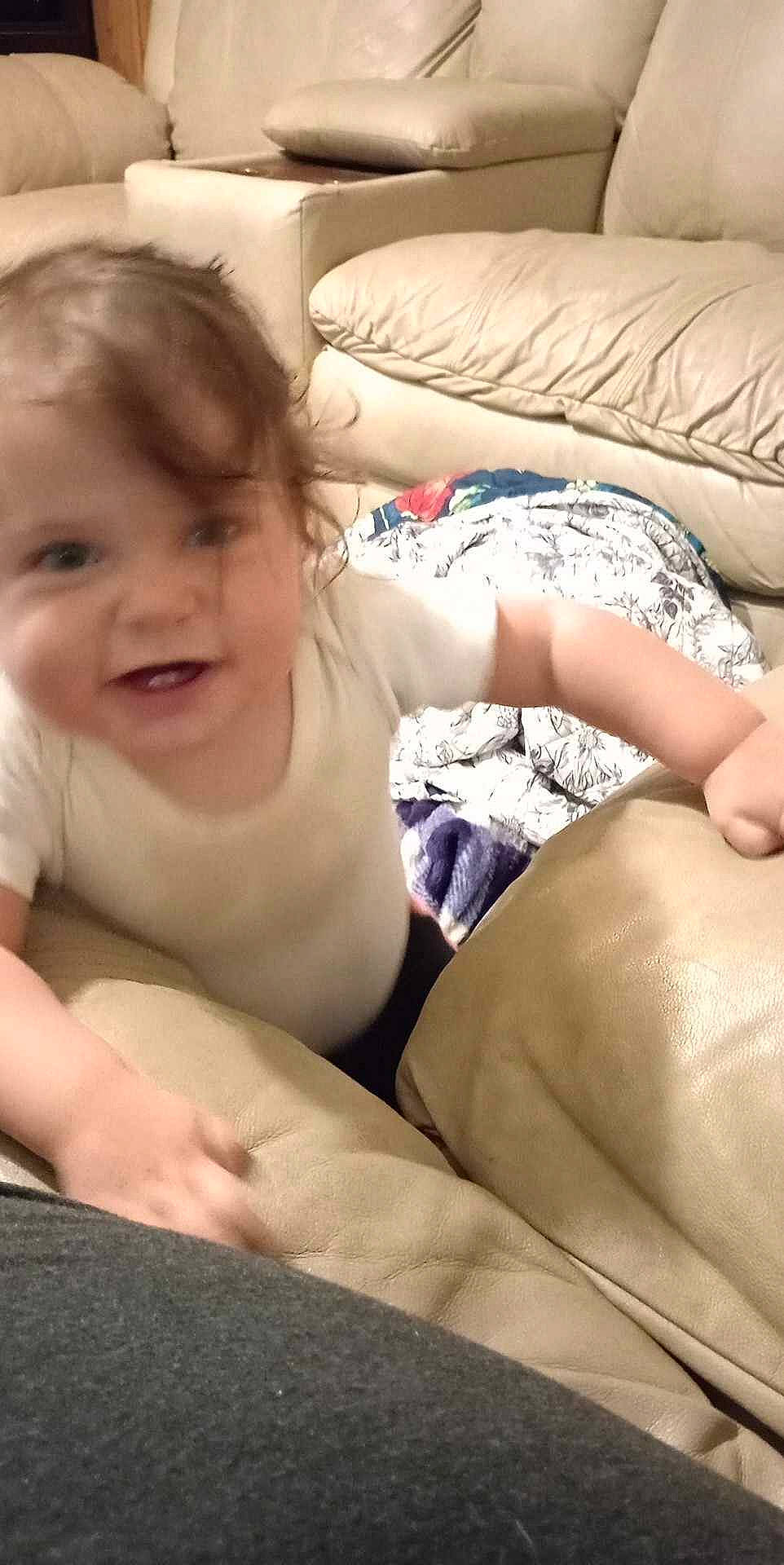 Elissa joined the competition — help win amazing prizes! arm, comfort, elbow, facial_expression, finger, gesture, hand, happy, human_body, joint, knee, leg, linens, mouth, muscle, person, shoulder, skin, smile, thigh