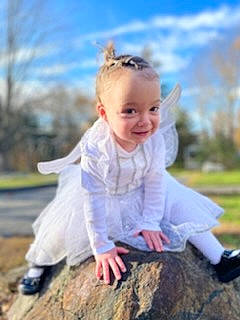 Delilah joined the competition — help win amazing prizes! baby, baby_toddler_clothing, blond, child, cloud, dress, electric_blue, flash_photography, fun, grass, happy, joy, leisure, people_in_nature, person, plant, recreation, sitting, sky, smile