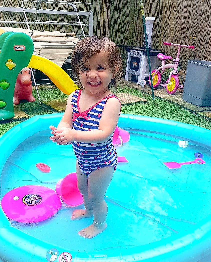 Poppy joined the competition — help win amazing prizes! amusement_park, baby_float, child, day, fun, games, girl, infant, inflatable, joy, leisure, person, pink, play, playground, pool, recreation, summer, swimming_pool, toddler