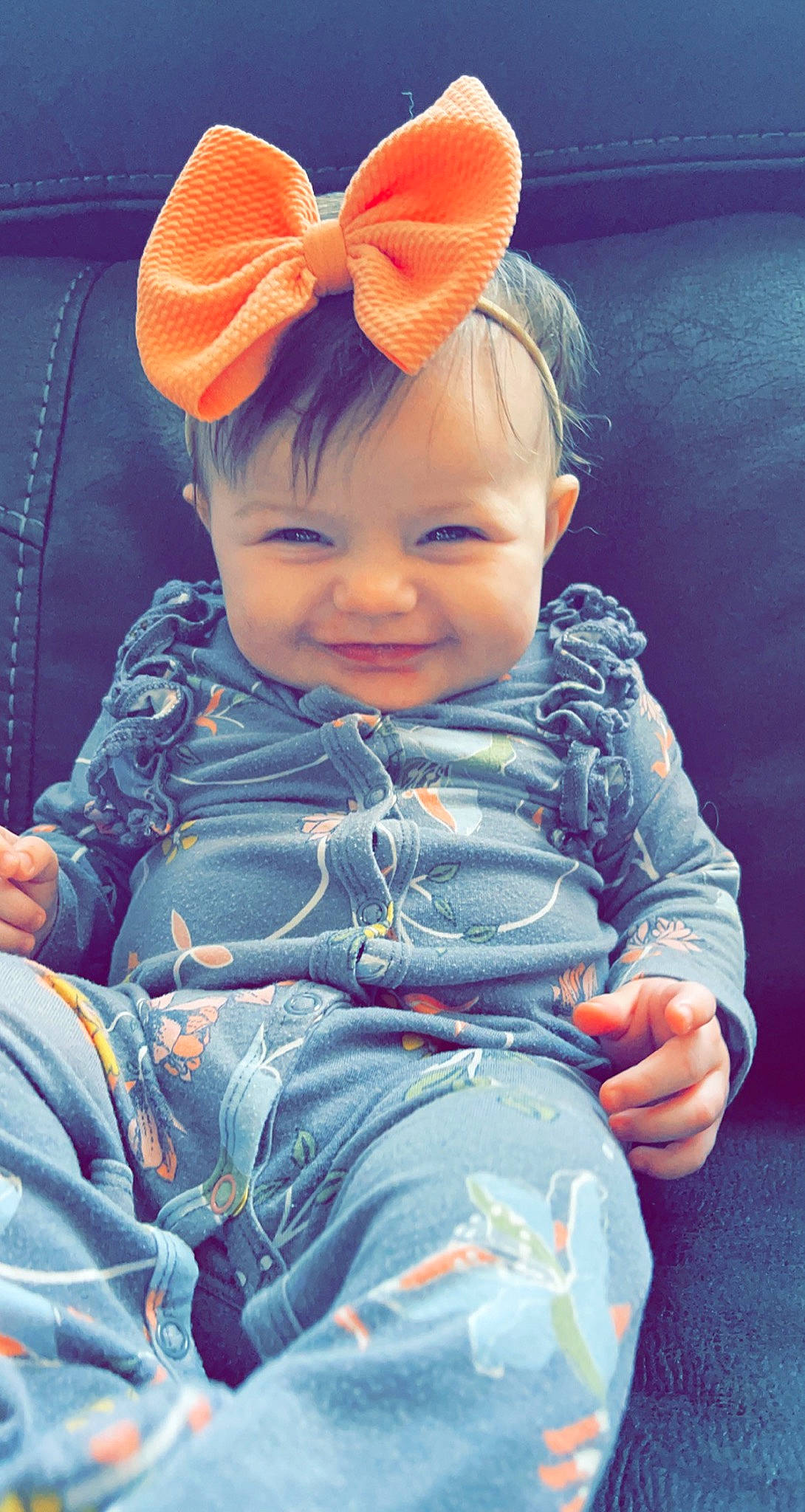 Edith joined the competition — help win amazing prizes! arm, azure, baby_toddler_clothing, blue, cheek, chin, eye, eyebrow, head, human, human_body, joy, lip, organ, person, photograph, product, purple, skin, sleeve