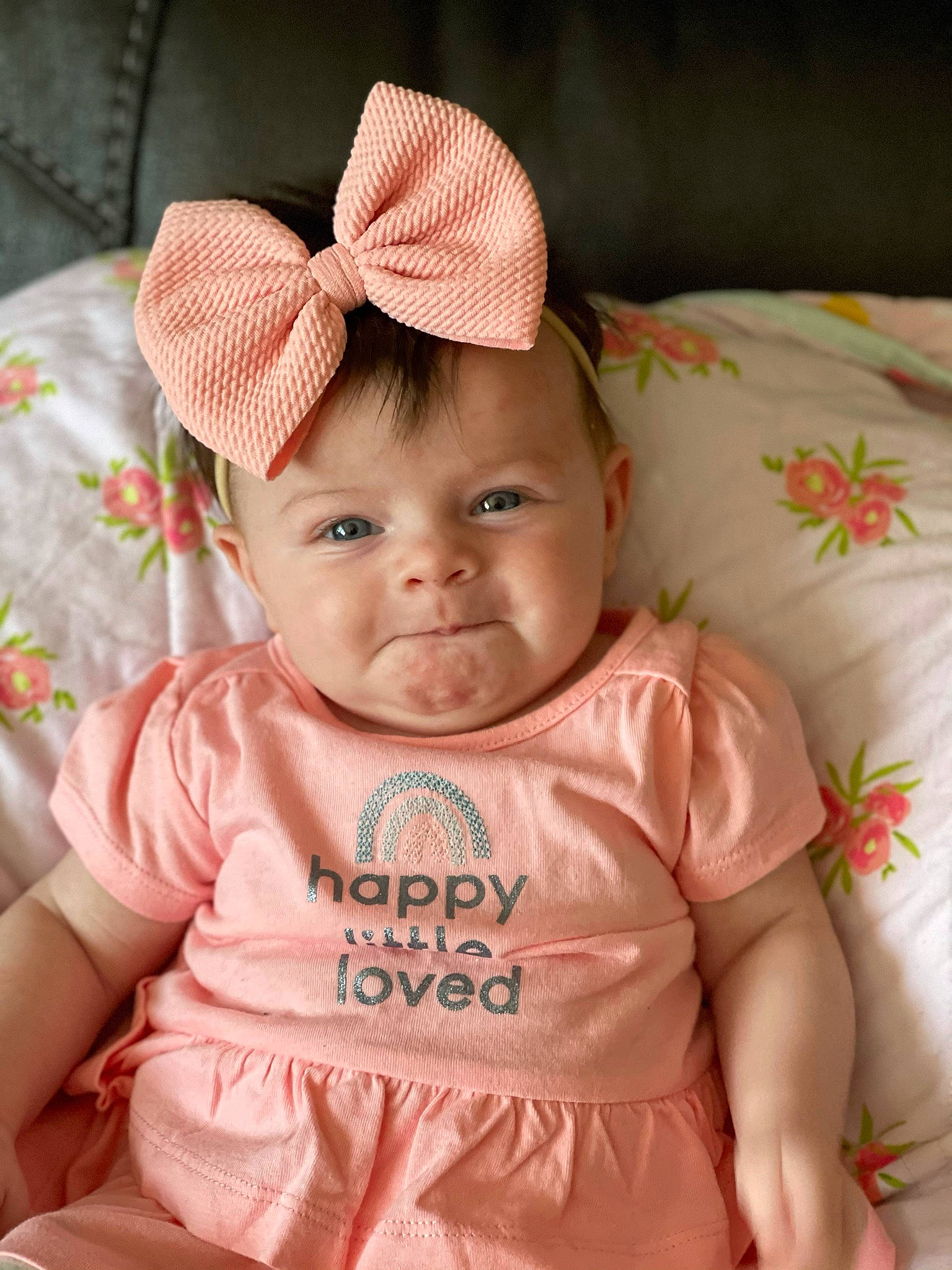 Edith joined the competition — help win amazing prizes! baby, baby_products, baby_toddler_clothing, cap, cheek, child, chin, eye, fun, happy, hat, head, headgear, iris, lip, person, pink, skin, sleeve, textile