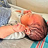 Zayden joined the competition — help win amazing prizes! baby, bed, blanket, clothing, cute, hair, hand, head, hospital, indoors, infant, newborn, peaceful, person, resting, side_view, skin, sleeping, star_pattern, wristband