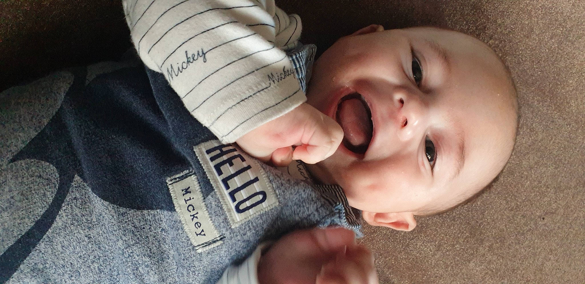 Maitland-james is registered to the contest to win money with this photo: baby, cheek, child, gesture, mouth, nose, person, smile, toddler