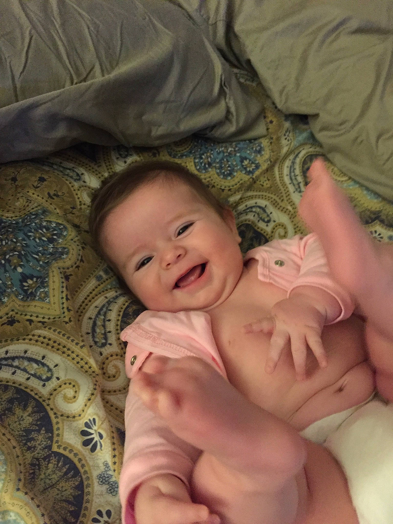 Camille joined the competition — help win amazing prizes! bedtime, cheek, child, finger, hand, infant, iris, mouth, person, toddler