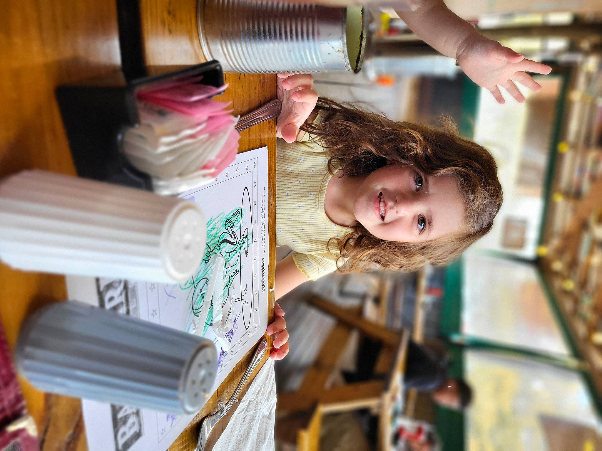 Iris joined the competition — help win amazing prizes! bookcase, child, cooking, customer, fashion_design, fun, hair_care, hair_coloring, hairstyle, hand, happy, joy, person, plastic, publication, retail, room, service, shelf, shelving