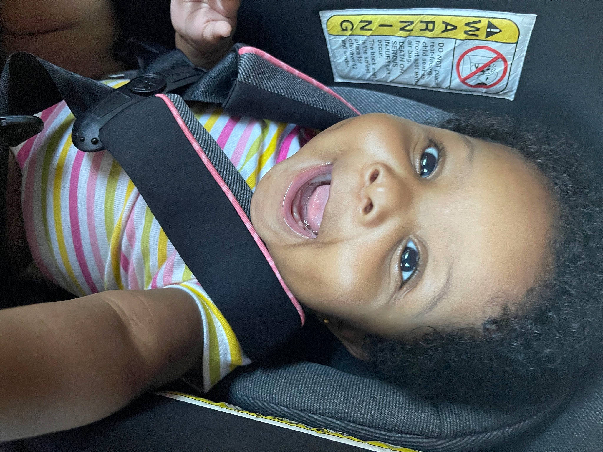Malani joined the competition — help win amazing prizes! auto_part, car_seat, cheek, child, chin, cool, electric_blue, eyebrow, eyelash, eyewear, face, fashion_accessory, fun, hat, helmet, lip, mouth, nose, person, smile