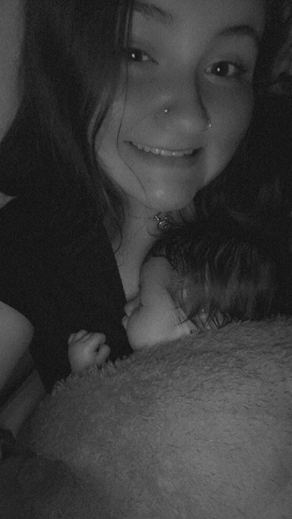 Miah is registered to the contest to win money with this photo: beauty, black_and_white, chest, elbow, eyebrow, eyelash, flash_photography, gesture, happy, iris, jaw, joy, layered_hair, lip, long_hair, monochrome, mouth, nose, person, skin